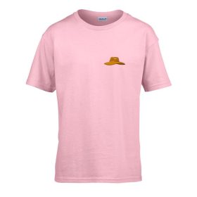   Detské tričko s nápisom škôlka s klobúkovým vzorom Pink 110 veľ