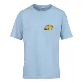   Detské tričko s nápisom škôlka so vzorom sanitky Svetlomodrá 110 veľ