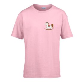   Detské tričko s nápisom škôlka so vzorom hojdačky Pink 110 veľ