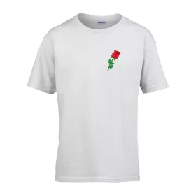   Detské tričko s nápisom škôlka so vzorom ruží Biela 158 veľ