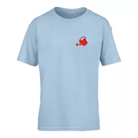   Detské tričko s nápisom škôlka so vzorom kanvice Svetlomodrá 110 veľ