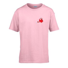   Detské tričko s nápisom škôlka s kanvičkou vzor Pink 110 veľ