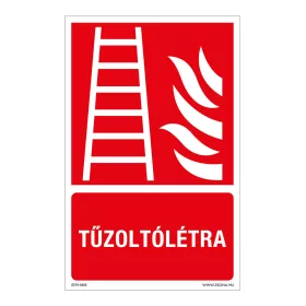 Tűzoltólétra Öntapadós matrica 160x100 mm
