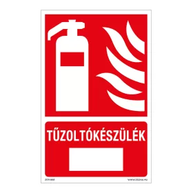 Tűzoltókészülék Öntapadós matrica 160x100 mm