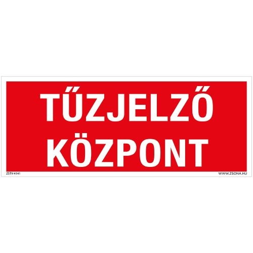 Tűzjelző központ Alumínium tábla 250x100 mm