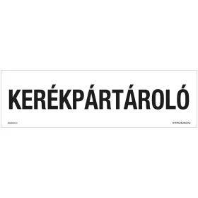 Kerékpártároló Öntapadós matrica 250x80 mm