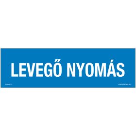 Levegő nyomás Öntapadós matrica 250x80 mm