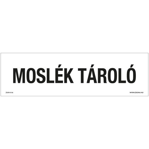 Moslék tároló Műanyag tábla 250x80 mm