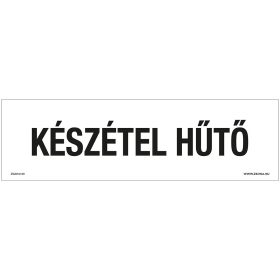 Készétel hűtő Öntapadós matrica 250x80 mm