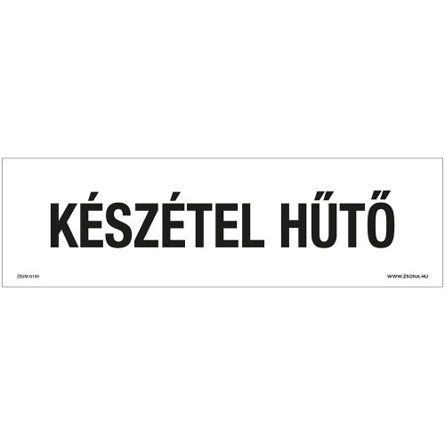 Készétel hűtő Műanyag tábla 250x80 mm