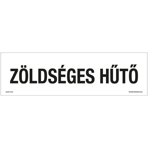 Zöldséges hűtő Műanyag tábla 250x80 mm