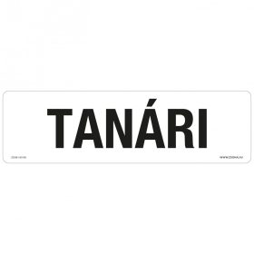 Tanári Öntapadós matrica 250x80 mm