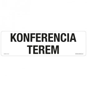 Konferencia terem Öntapadós matrica 250x80 mm