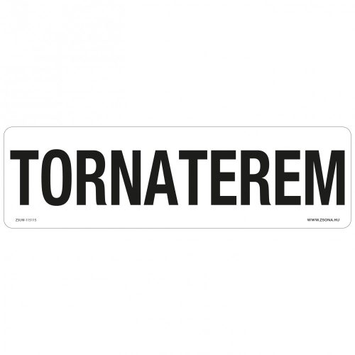 Tornaterem Öntapadós matrica 250x80 mm