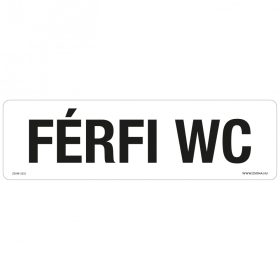 Férfi wc Öntapadós matrica 250x80 mm