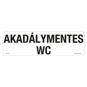Akadálymentes wc Öntapadós matrica 250x80 mm