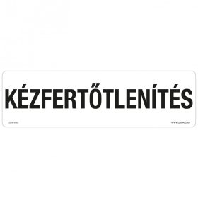 Kézfertőtlenítés Öntapadós matrica 250x80 mm