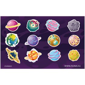 Öntapadós bolygók matrica csomag