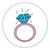 Öntapadós Ovis jel csomag Gyűrű  mintával