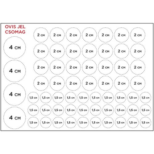 Nažehľovací balíček s nápisom do škôlky so vzorom perníčky