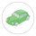Öntapadós Ovis jel csomag Zöld autó  mintával